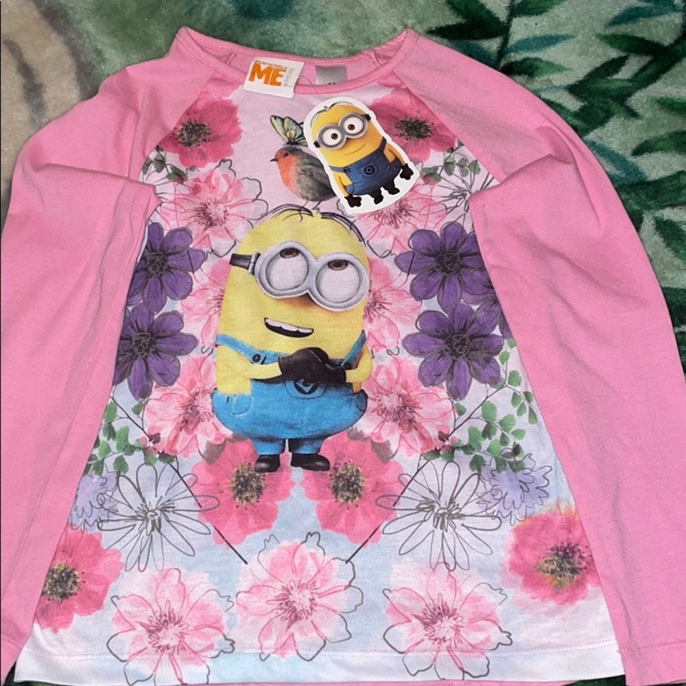 Despicable me flower minion long sleeve